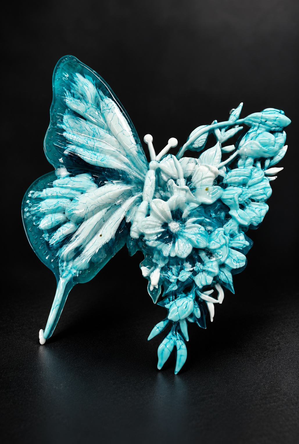 Papillon résine époxy murale ou magnet