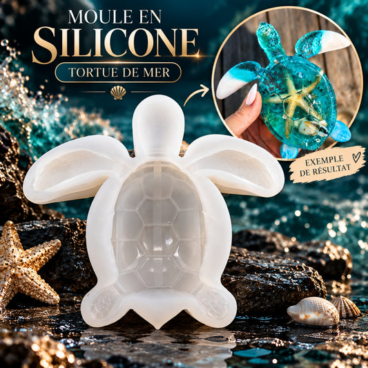 Moule en Silicone Tortue de Mer – Édition Exclusive Sarah Art 3D
