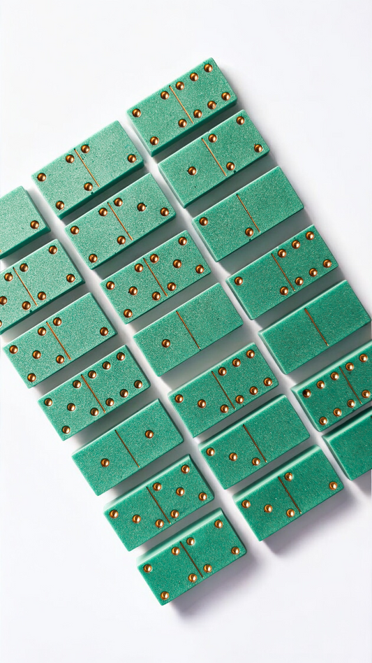 Domino vert d'eau