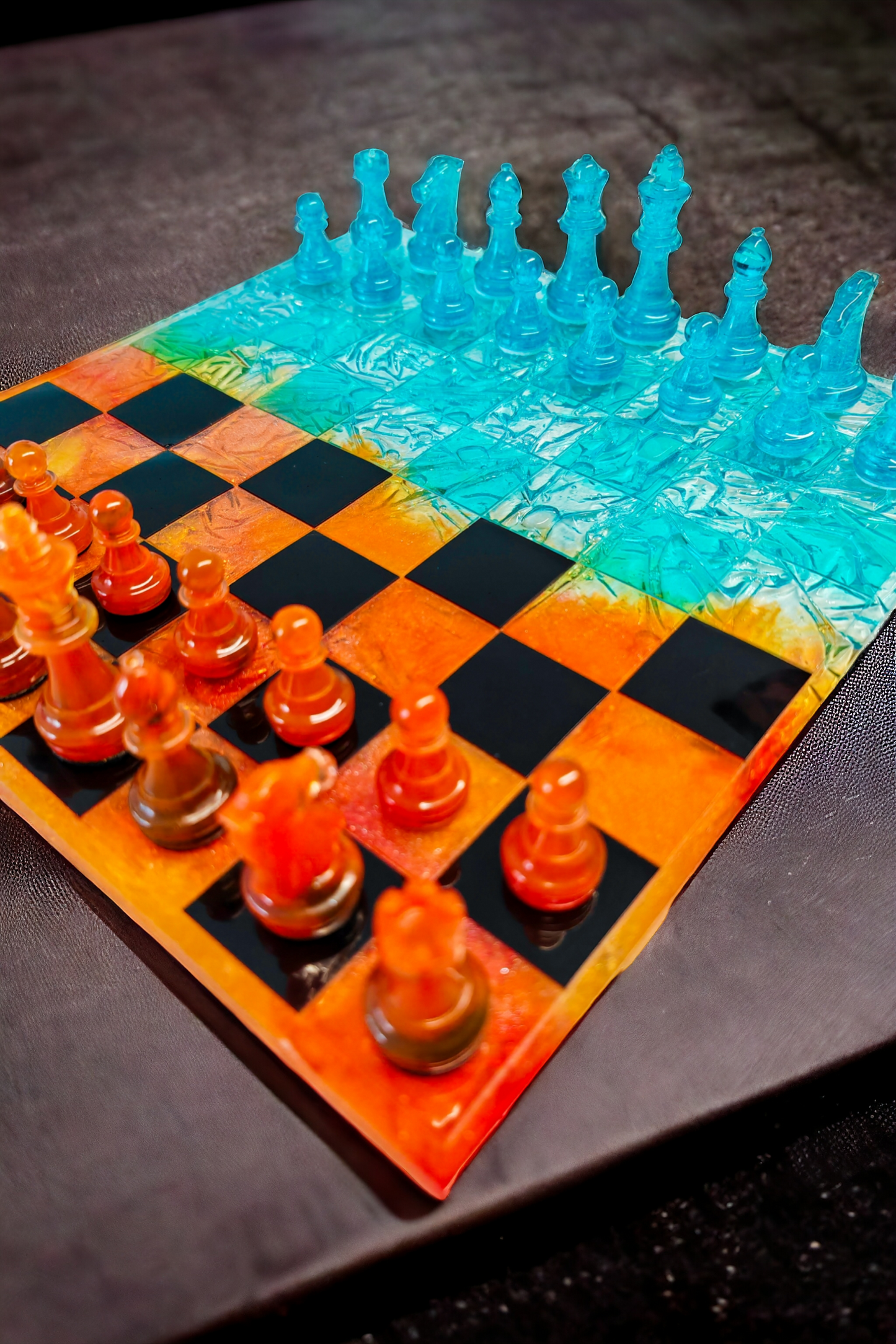 Échiquier glace et feu