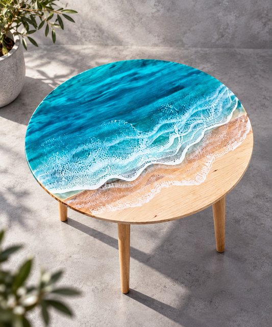 Table basse océan