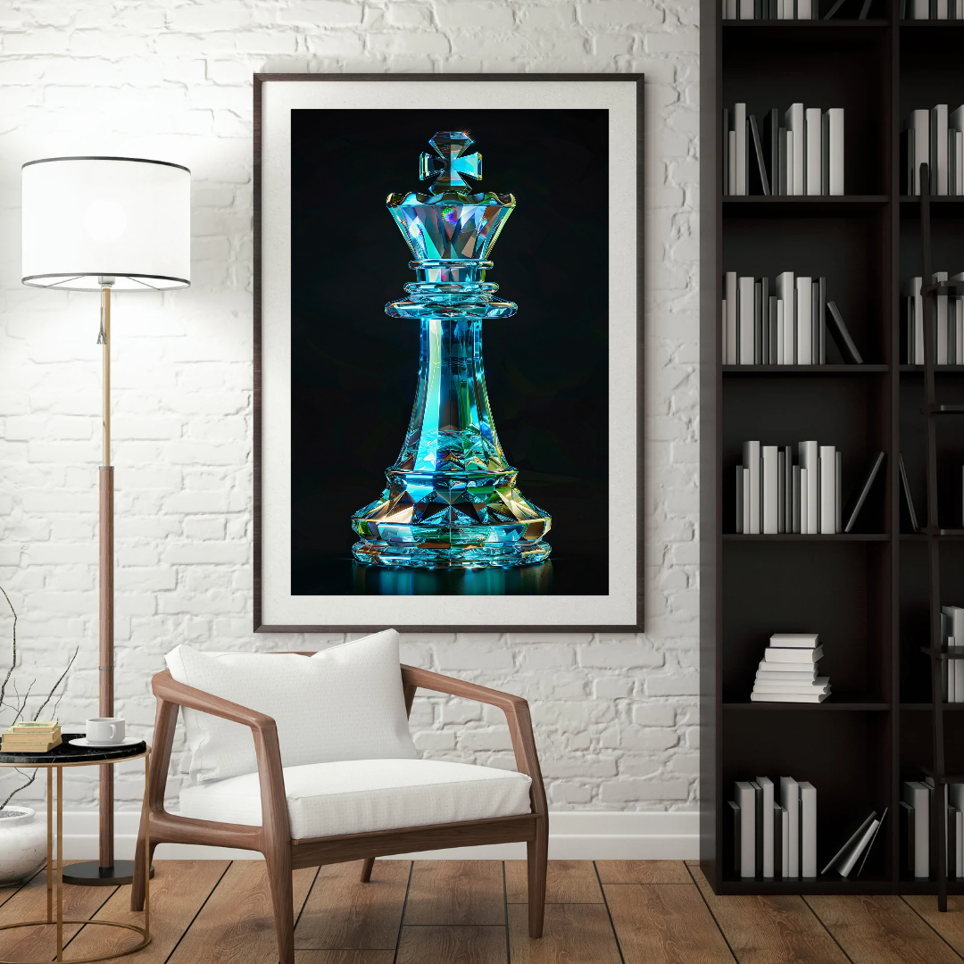Affiche dame cristal 50x70 cm